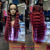 99J burgundy wigs with waves at Optimismic Wigs and Gifts. Wigs nearby in Minnesota.