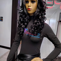 Buy 28 inch black lace front wigs at Optimismic Wigs and Gifts.