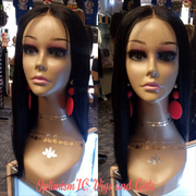 Black Human hair straight lace front wig at OptimismIC Wigs and Gifts. Best Wig stores in Minnesota.