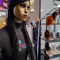 Buy cornrow braided Wigs at Optimismic Wigs and Gifts.