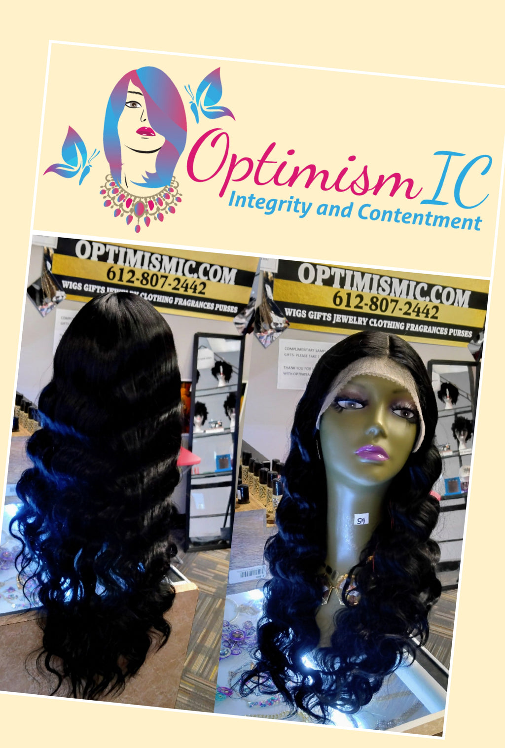 Deep waves wigs at Optimismic Wigs and Gifts. Deep Waves 28inch Black Synthethic $59 Fashion Lace Front Wig Optimismic Wigs and Gifts West St Paul MN