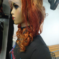 Gold and Copper Custom colored wigs at Optimismic Wigs and Gifts.