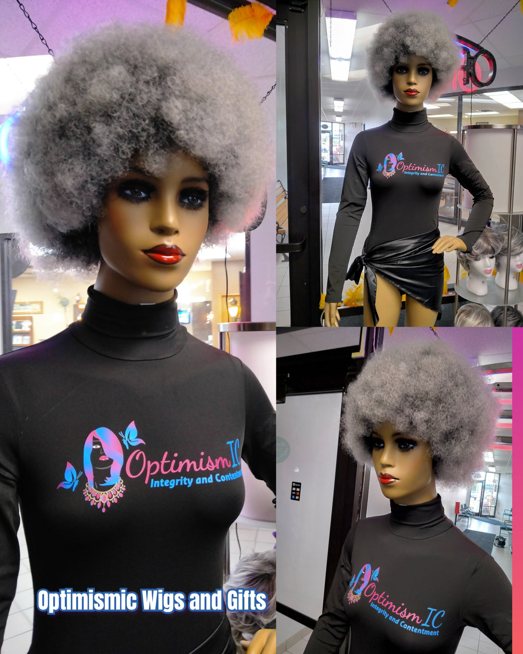 Chayne Gray Wigs $59 at Optimismic Wigs and Gifts 