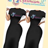 OptimismIC Integrity and Contentment Curve Check Dresses $25 at Optimismic Wigs and Gifts 