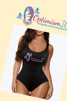 OptimismIC Integrity and Contentment swimwear at Optimismic Wigs and Gifts 