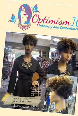 Inspire 1b/27 human hair pixie cut wigs at Optimismic Wigs and Gifts near Minneapolis and St Paul 1201 S Robert Street St Paul Minnesota 