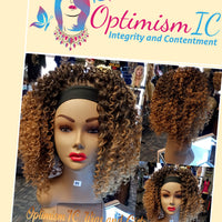 Headband wigs for women at Optimismic Wigs and Gifts Saint Paul Minnesota. Headband Wigs at OptimismIC Wigs and Gifts Shop Saint Paul Minnesota