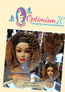 Headband wigs for women at Optimismic Wigs and Gifts Saint Paul Minnesota. Headband Wigs at OptimismIC Wigs and Gifts Shop Saint Paul Minnesota