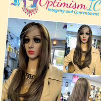 Hayden Chocolate brown Synthetic 28 inch Glueless Wigs $59 OptimismIC Wigs and Gifts West St Paul MN