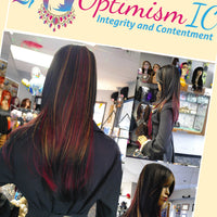 Siren Black Red Gold Balayage Synthetic Glueless Wigs $79 at OptimismIC Wigs and Gifts West St Paul MN