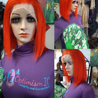 Imperial Summer Human Hair Bob Wigs $99 OptimismIC Wigs and Gifts. Imperial red wigs nearby.