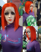 Imperial Summer Human Hair Bob Wigs $99 OptimismIC Wigs and Gifts. Imperial red wigs nearby.