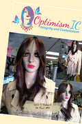 Wigs for women near Minneapolis and St Paul at Optimismic Wigs and Gifts. Jacquelyn Balayage Brown Synthetic glueless Wigs $59 Optimismic Wigs and Gifts West St Paul MN. 