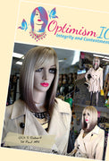 Hair Wigs for women near Minneapolis and St Paul at Optimismic Wigs and Gifts. Kara Blonde ombre synthetic glueless bob Wigs $59 Optimismic Wigs and Gifts West St Paul.