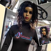 Loc headband wigs for black women at Optimismic Wigs and Gifts.