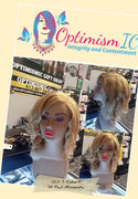 Melody Human Hair Wig 12inch Transparent Lace Honey Blonde $145 Optimismic Wigs and Gifts West St Paul MN. shop human hair lace front wigs near me