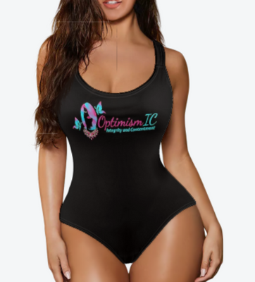 Optimism Integrity and Contentment bathing suits and swimwear at Optimismic Wigs and Gifts.