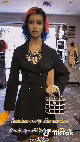 Rainbow blue and pink 100% Human Lace Front Wigs 12inches  Optimismic Wigs and Gifts
Multicolored Human Hair Laced Front Wigs St Paul Minnesota 55118. Signal Hills Shopping center.