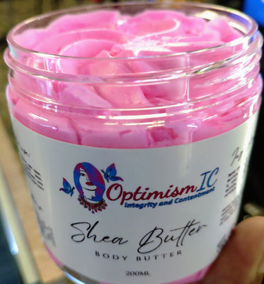 Strawberry Shea butter at Optimismic Wigs and Gifts. Wig stores in Minnesota.