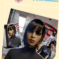 Beautiful synthetic wigs with bangs at optimismic wigs and gifts 