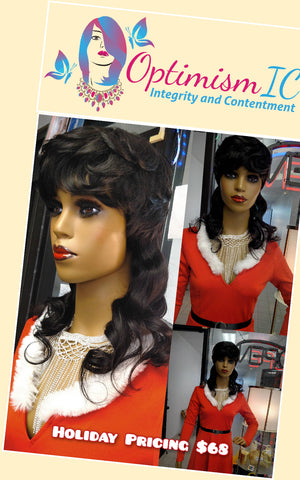 Human hair mullet for wigs at Minnesota wigs store OptimismIC Wigs and Gifts 