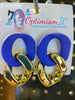 Buy Blue and Bronze earrings at Minnesota wigs stores optimismic wigs and gifts shop