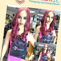 Ebony HD Lace 26inch Synthetic Lace Front Wigs at Optimismic Wigs and Gifts