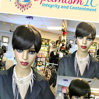 Human Hair Wig glueless Black Pixie Cut $75 Optimismic Wigs and Gifts St Paul. Shop Black Human Hair Wigs near me.