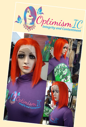 Imperial Summer Human hair bob wigs at OptimismIC Wigs and Gifts 