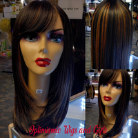 Kiersten ombre Wigs at Optimismic Wigs and Gifts $59 Bangs and Layers saint paul. Kiersten Balayage Chocolate Synthetic Glueless Wigs $59 Optimismic Wigs and Gifts West St Paul MN