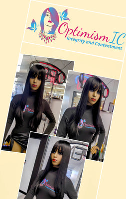 Naomi black synthetic wigs at Minnesota wigs store OptimismIC Wigs and Gifts 