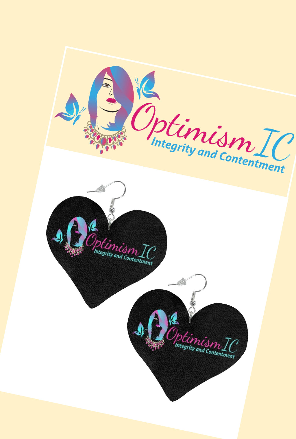 OptimismIC Integrity and Contentment Earrings $10 at Optimismic Wigs and Gifts