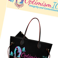 OptimismIC Integrity and Contentment Tote bags at Optimismic Wigs and Gifts 