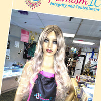 Wendy Blonde Ombre 28inch Synthetic body wave Wigs $69 at Optimismic Wigs and Gifts