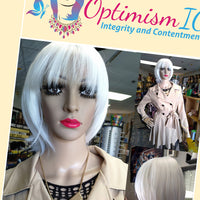 White bob wigs at Minnesota wigs stores Optimismic Wigs and Gifts. White synthetic glueless Bob Wigs $59 Optimismic Wigs and Gifts St Paul . shop white near me.