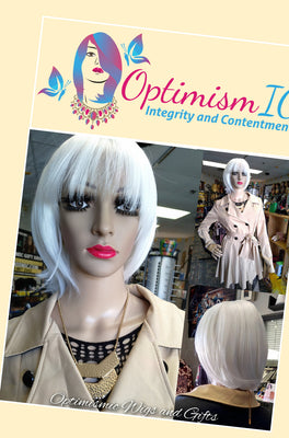 White bob wigs at Minnesota wigs stores Optimismic Wigs and Gifts. White synthetic glueless Bob Wigs $59 Optimismic Wigs and Gifts St Paul . shop white near me.