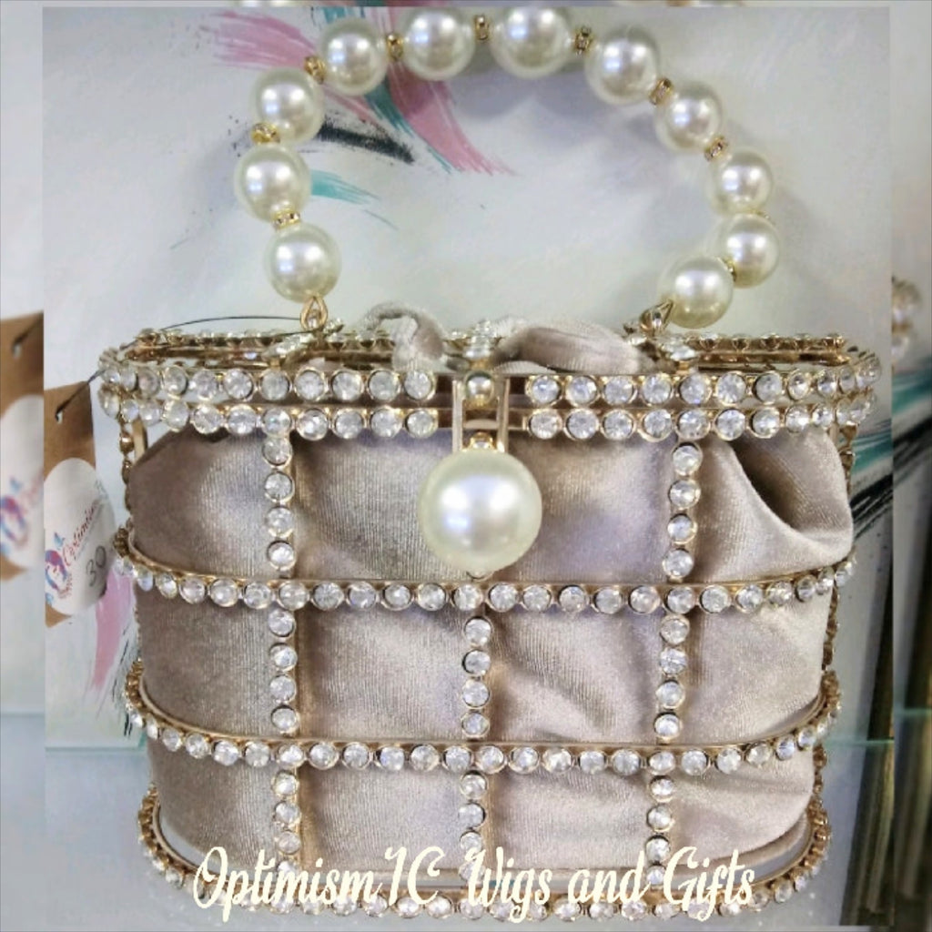 Apricot Beaded Purses. Buy purses and handbags at Optimismic Wigs and Gifts. 