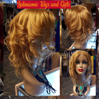 Blonde Human hair lace front wigs at Optimismic Wigs and Gifts . Melody Human Hair Wig 12inch Transparent Lace Honey Blonde $145 Optimismic Wigs and Gifts West St Paul MN. buy blonde human hair wigs near me.