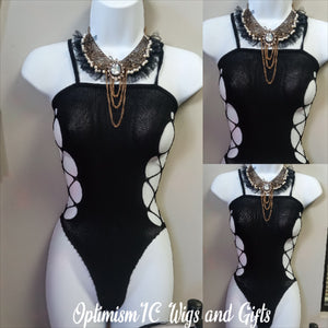 Black Spring Fever lingerie at OptimismIC Wigs and Gifts. Wigs stores near me, hair store nearby, lace front wigs, wig sales, wig shops st paul, gift shop++++